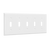 5-Gang Toggle Switch Wall Plate | Residential Grade
