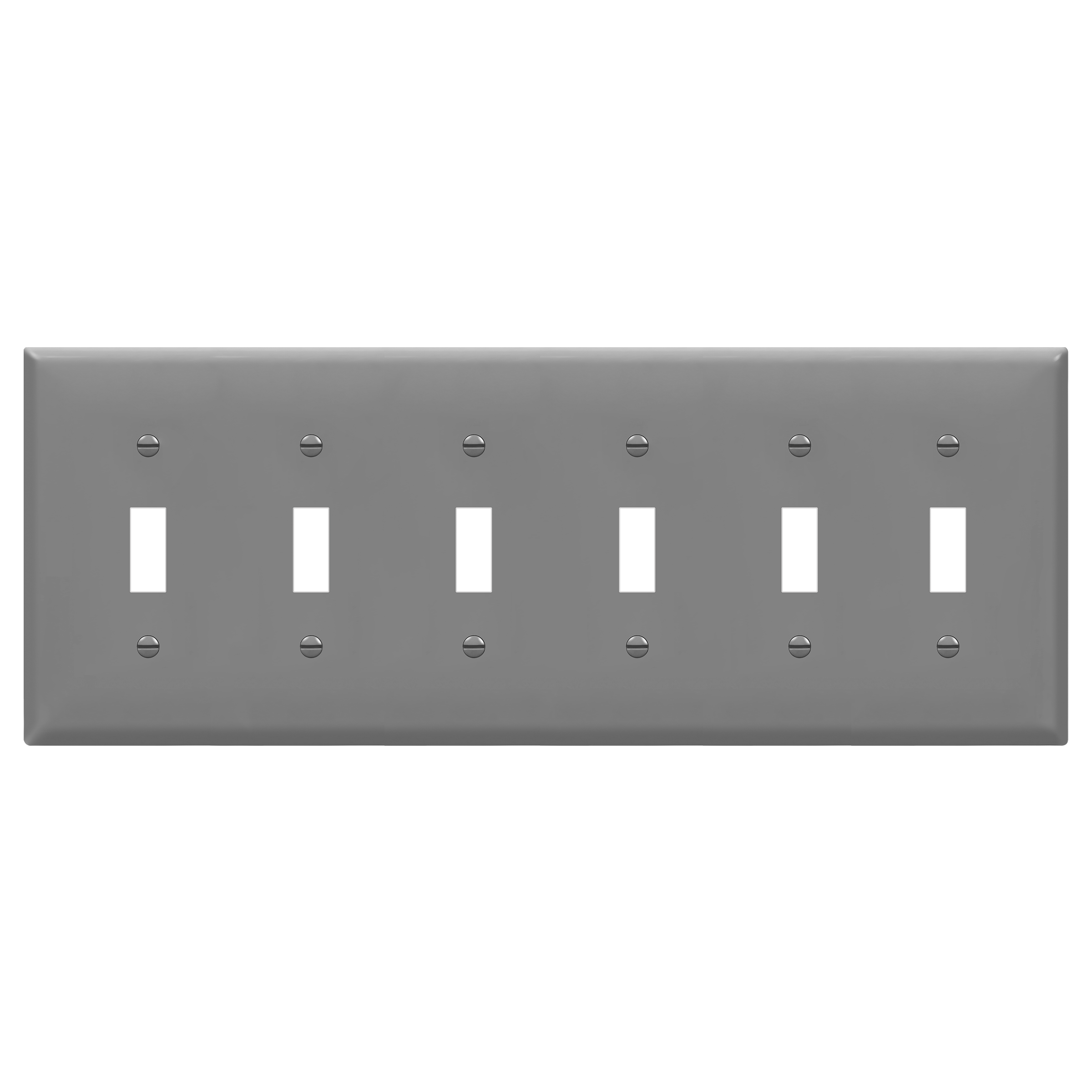 Enerlites 8816 six-gang toggle switch wall plate