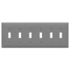 Enerlites 8816 six-gang toggle switch wall plate