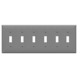 Enerlites 8816 six-gang toggle switch wall plate