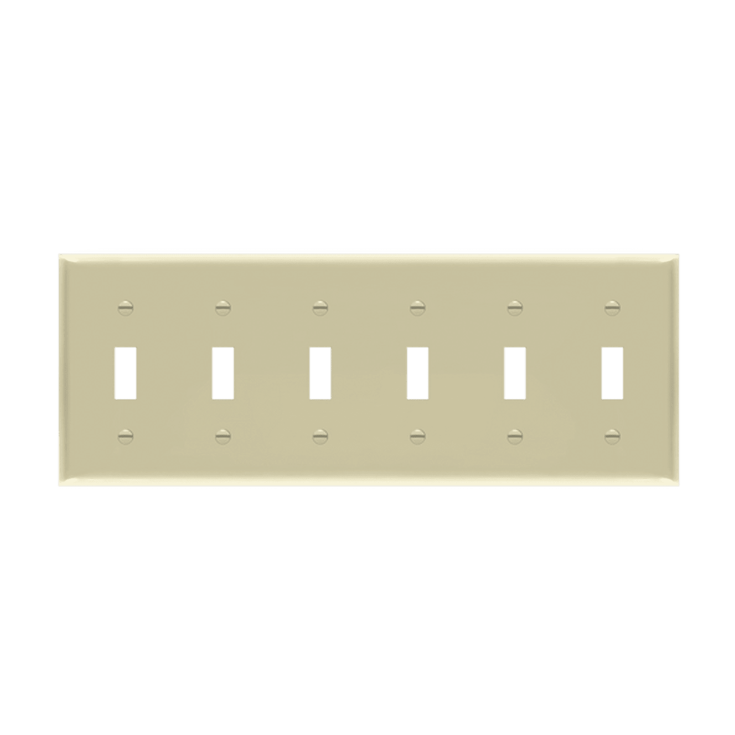 Enerlites 8816 six-gang toggle switch wall plate