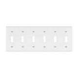 Enerlites 8816 six-gang toggle switch wall plate
