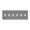ENERLITES 8816M mid-size six-gang toggle switch wall plate