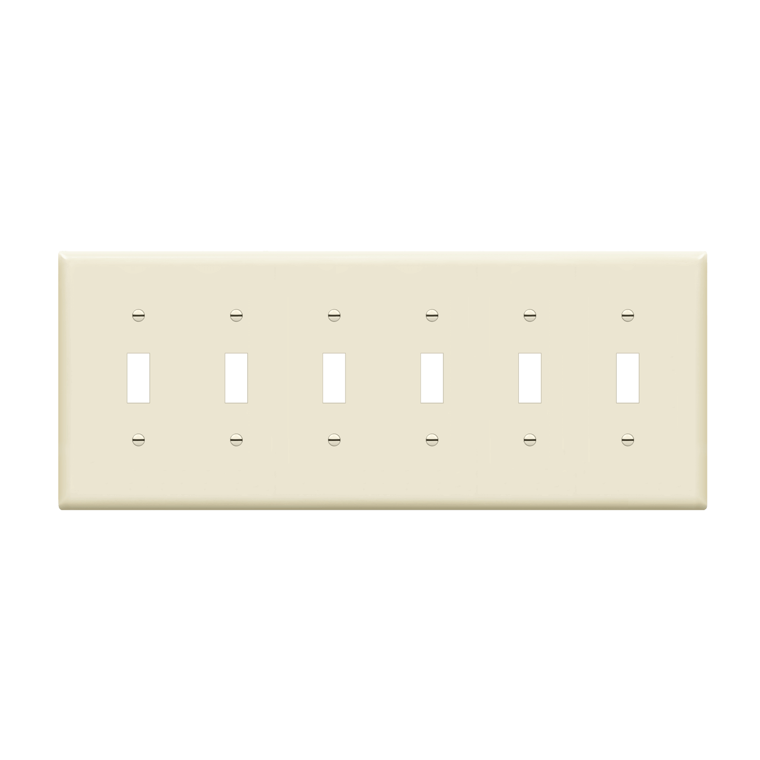 ENERLITES 8816M mid-size six-gang toggle switch wall plate