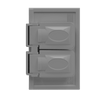 Enerlites 8821-WPH 1-gang horizontal weatherproof duplex wall plate with hinged cove