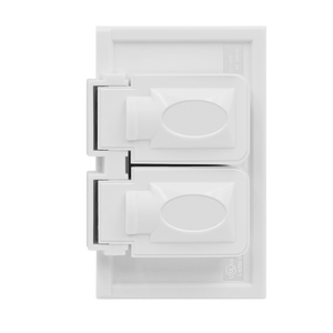 Enerlites 8821-WPH 1-gang horizontal weatherproof duplex wall plate with hinged cove - Available at Electrical Marketplace
