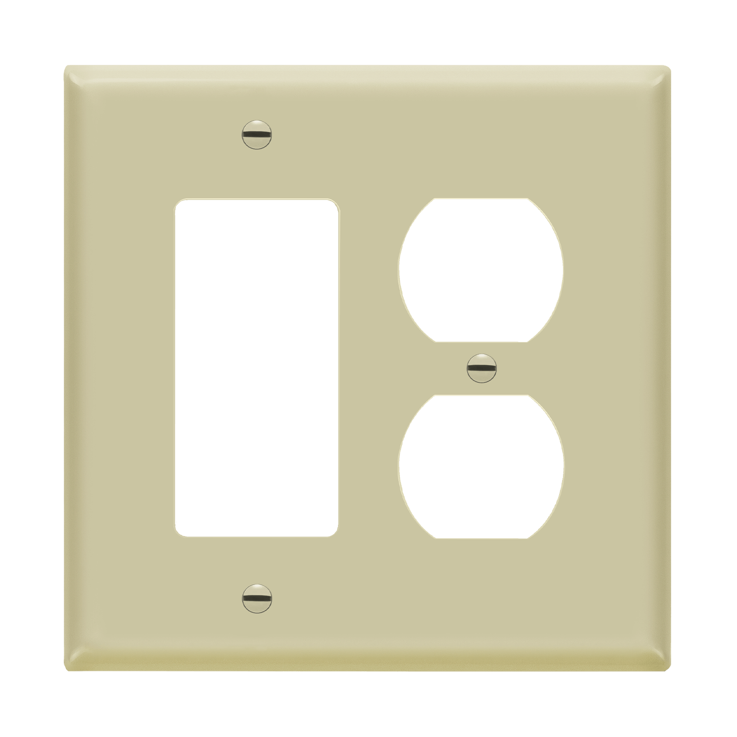 ENERLITES 882131M combination two-gang duplex and decorator wall plate