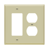 ENERLITES 882131M combination two-gang duplex and decorator wall plate