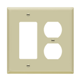 ENERLITES 882131M combination two-gang duplex and decorator wall plate