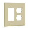 ENERLITES 882131M combination two-gang duplex and decorator wall plate