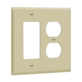 ENERLITES 882131M combination two-gang duplex and decorator wall plate