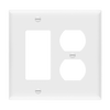 ENERLITES 882131M combination two-gang duplex and decorator wall plate