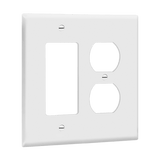 ENERLITES 882131M combination two-gang duplex and decorator wall plate