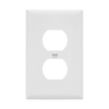 Enerlites 8821M One-Gang Mid-Size Duplex Wall Plate Front View