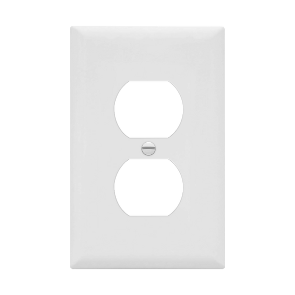 1-Gang Duplex Wall Plate | Mid-Size | Residential Grade