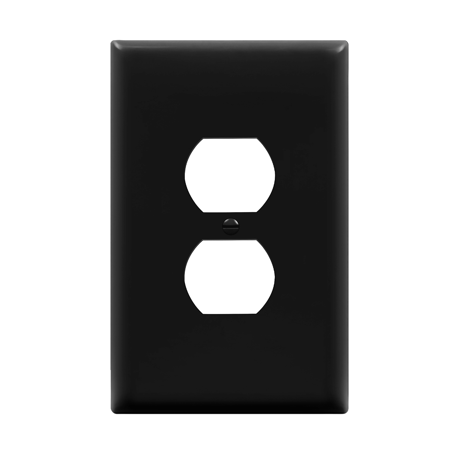 ENERLITES 8821O oversize one-gang duplex wall plate, impact-resistant thermoplastic, heat and fade resistant, smooth finish, UL listed