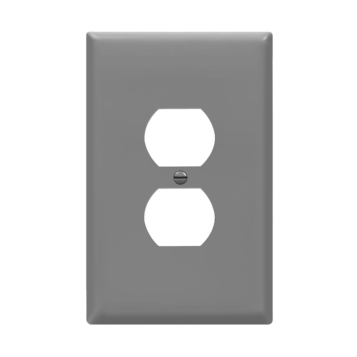 ENERLITES 8821O oversize one-gang duplex wall plate, impact-resistant thermoplastic, heat and fade resistant, smooth finish, UL listed