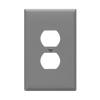 1-Gang Duplex Wall Plate | Over-Sized | White | Residential Grade