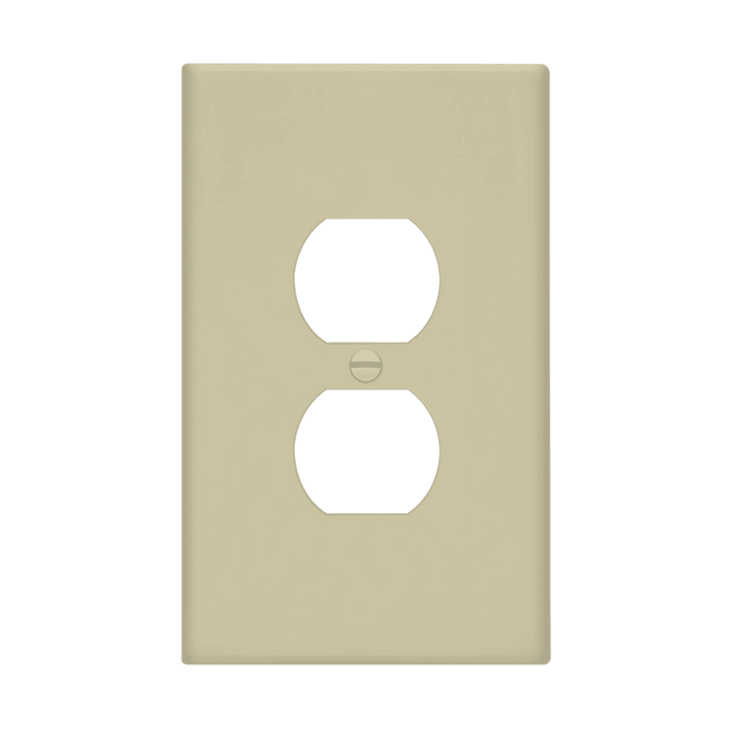 ENERLITES 8821O oversize one-gang duplex wall plate, impact-resistant thermoplastic, heat and fade resistant, smooth finish, UL listed