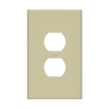 1-Gang Duplex Wall Plate | Over-Sized | White | Residential Grade