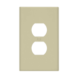 ENERLITES 8821O oversize one-gang duplex wall plate, impact-resistant thermoplastic, heat and fade resistant, smooth finish, UL listed