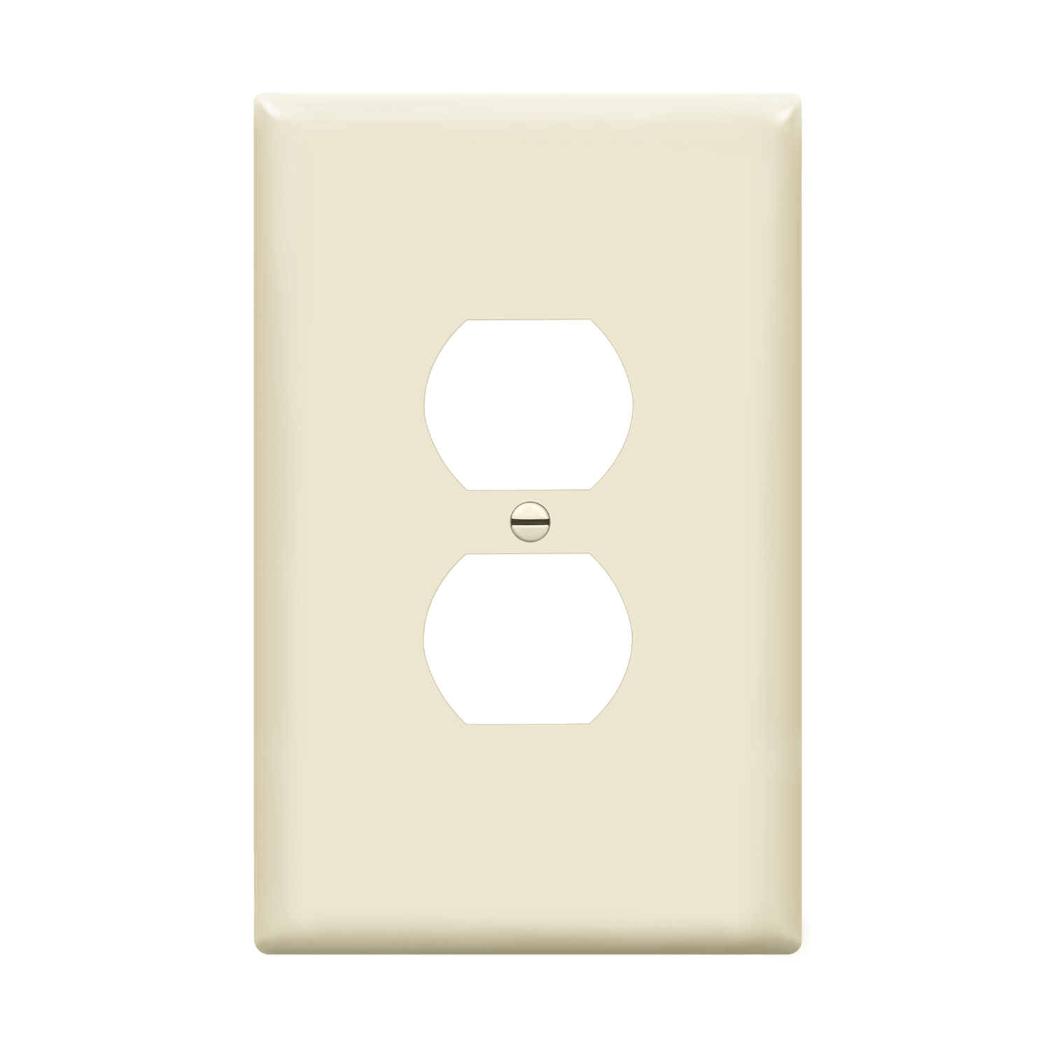 ENERLITES 8821O oversize one-gang duplex wall plate, impact-resistant thermoplastic, heat and fade resistant, smooth finish, UL listed
