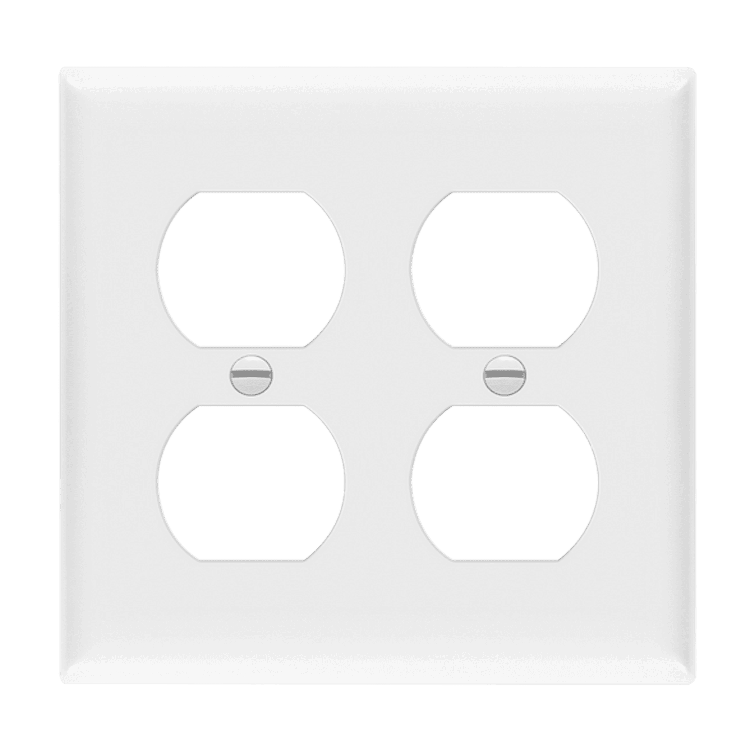 2-Gang Duplex Wall Plate | Mid-Size | Residential Grade | Enerlites 8822M