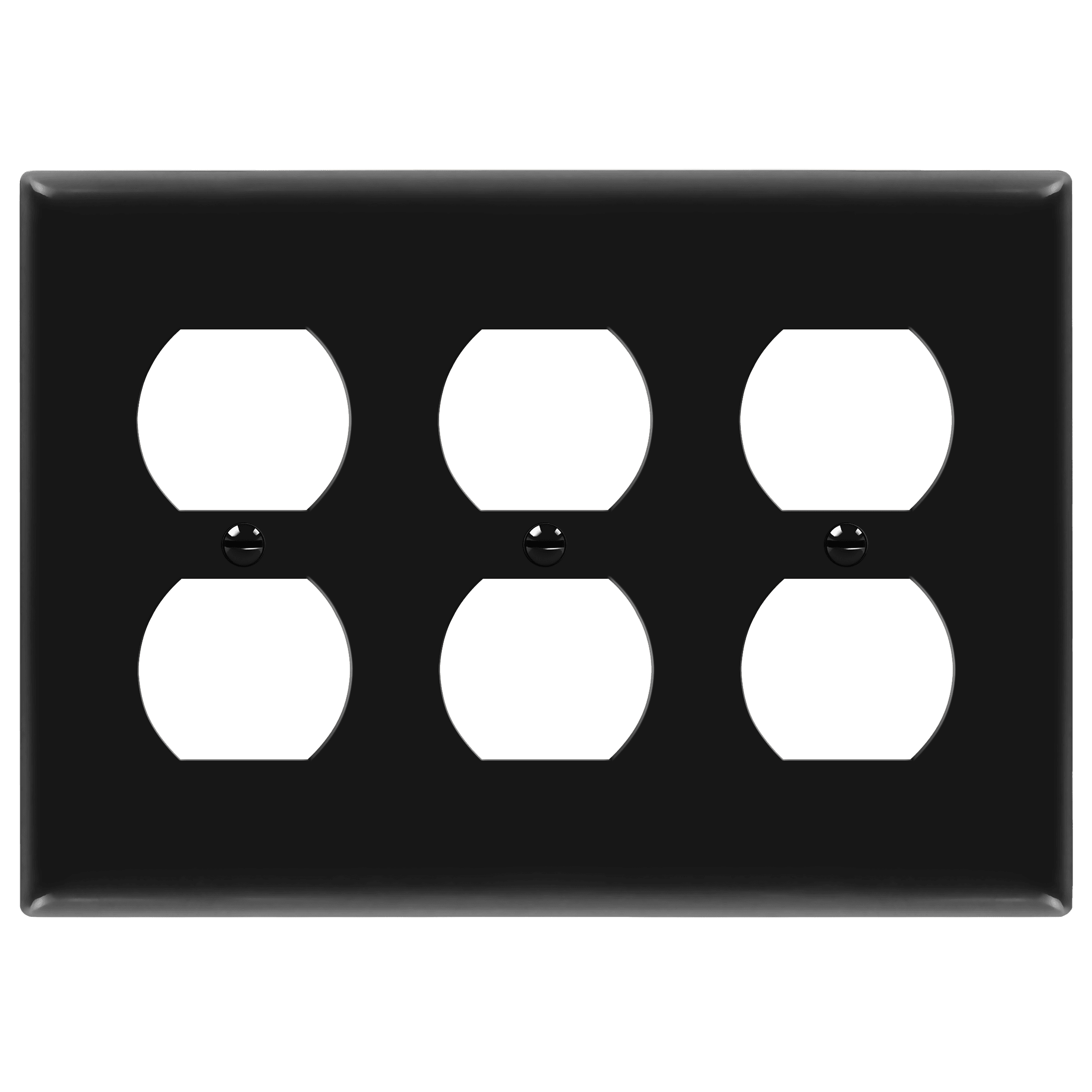 Enerlites 8823M three-gang mid-size duplex receptacle wall plate