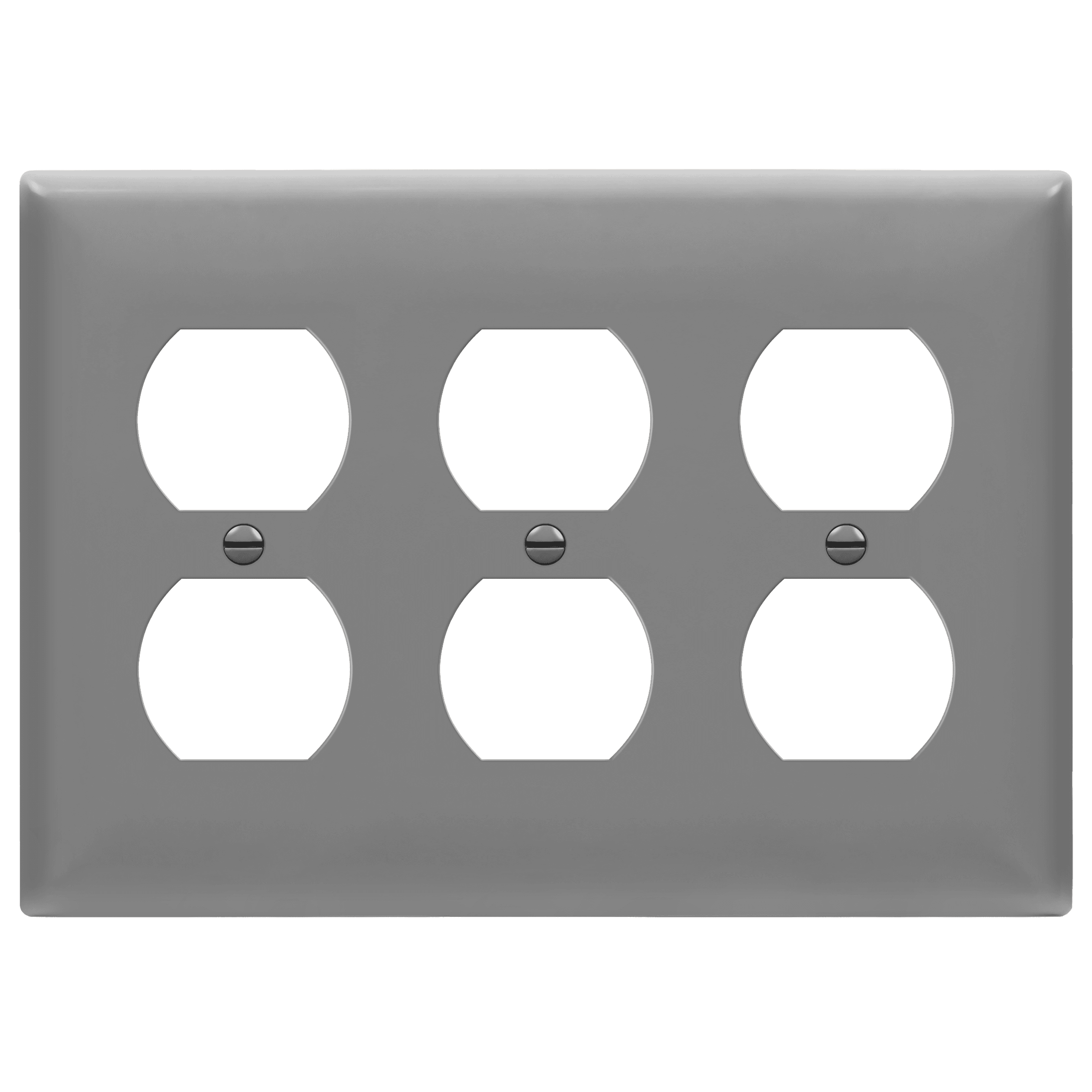 Enerlites 8823M three-gang mid-size duplex receptacle wall plate
