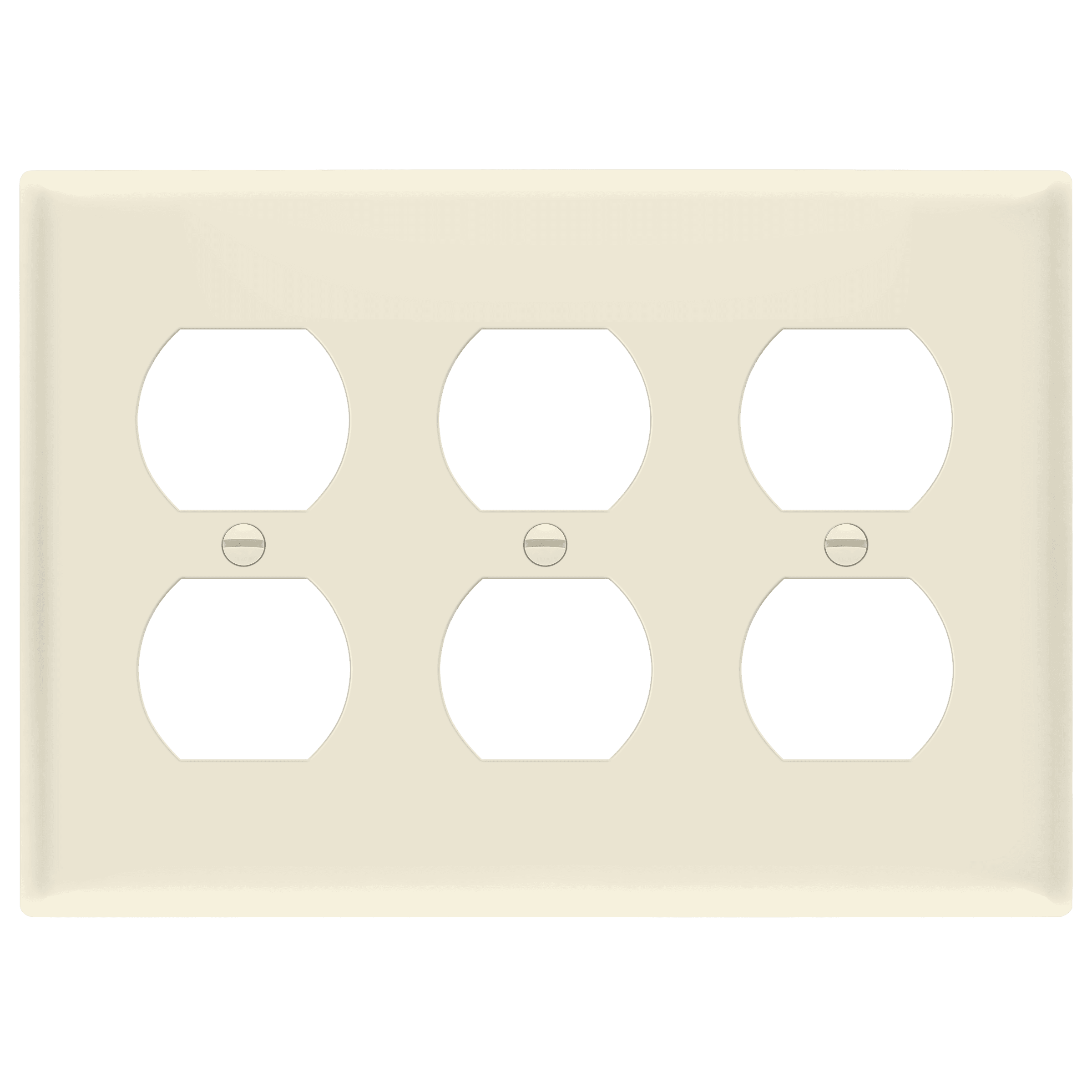 Enerlites 8823M three-gang mid-size duplex receptacle wall plate
