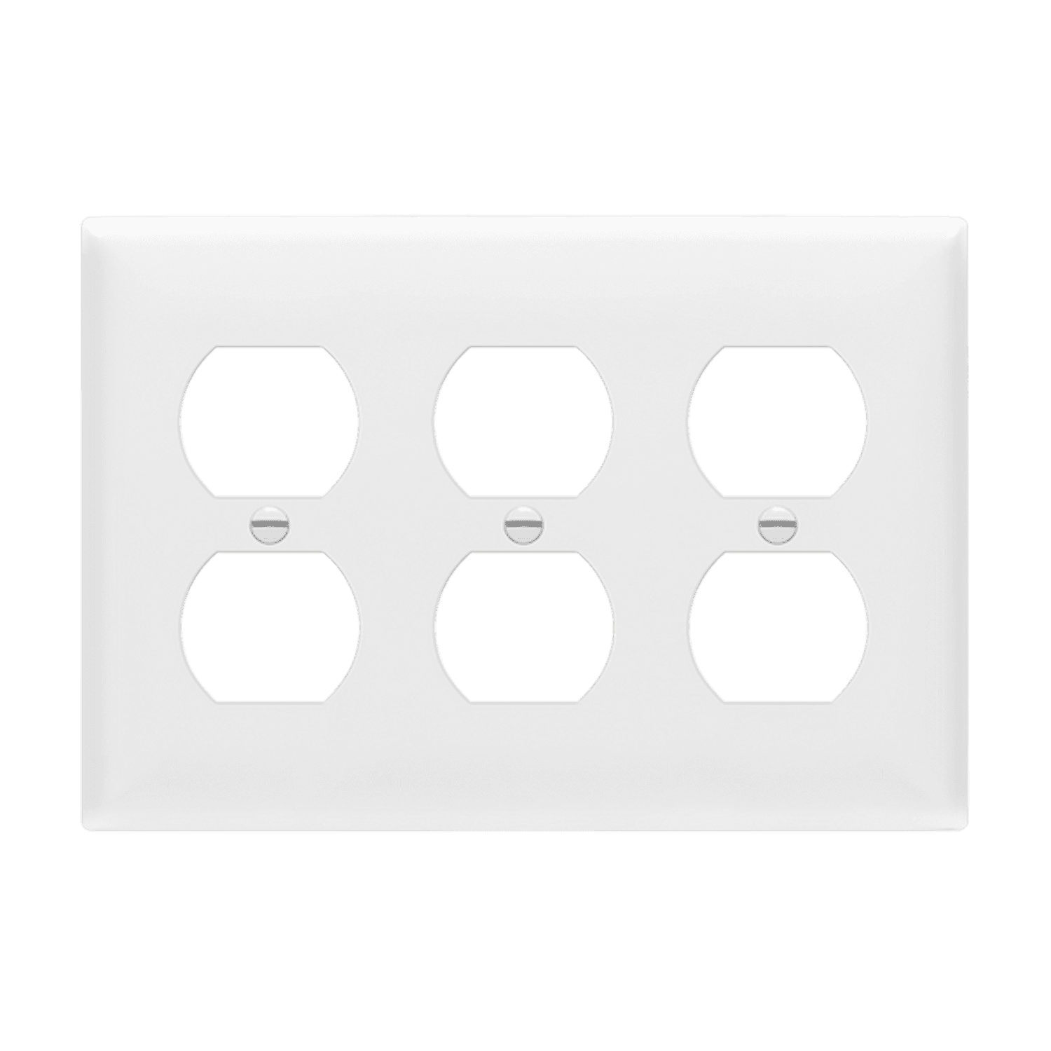 Enerlites 8823M three-gang mid-size duplex receptacle wall plate