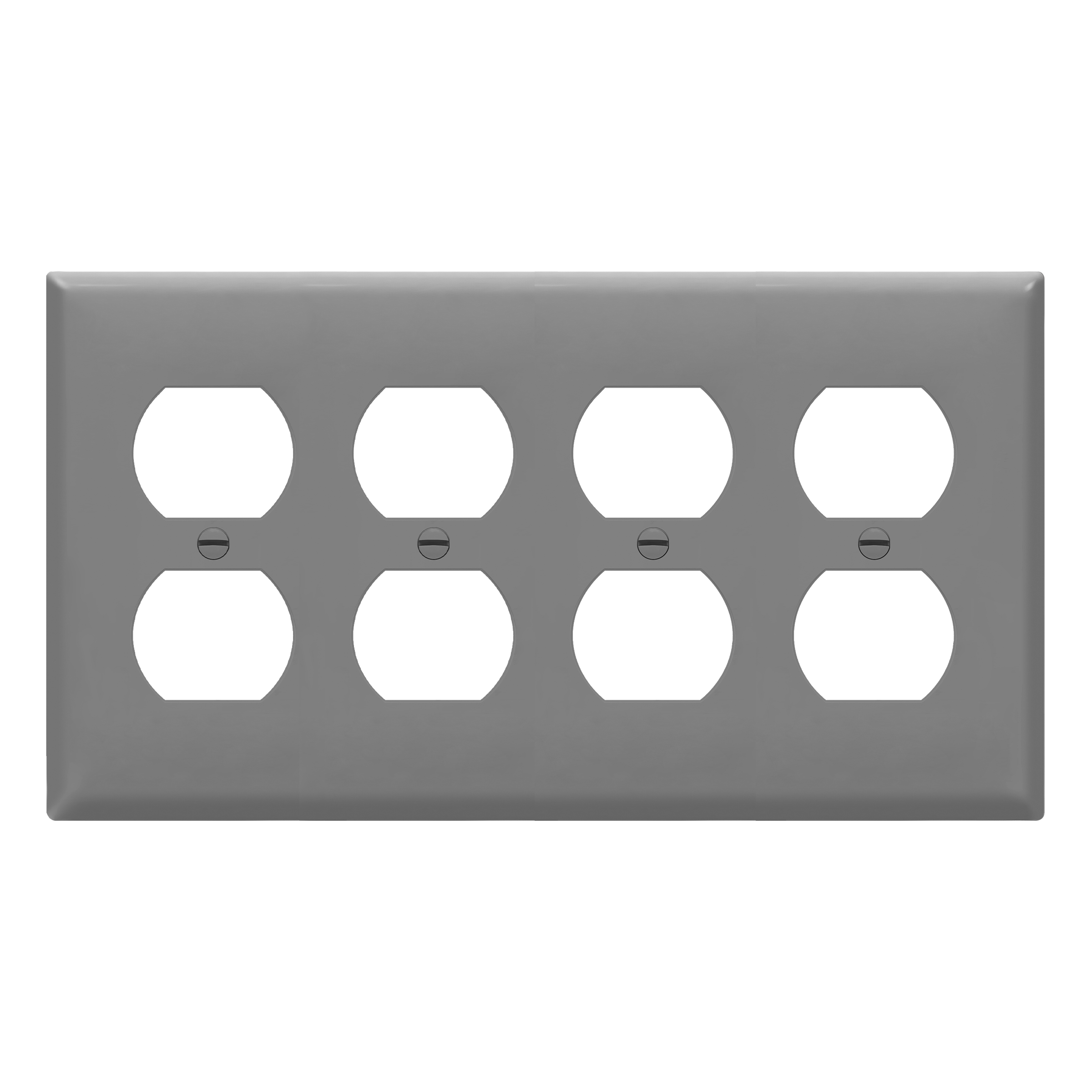 ENERLITES 8824 duplex receptacle four-gang thermoplastic wall plate
