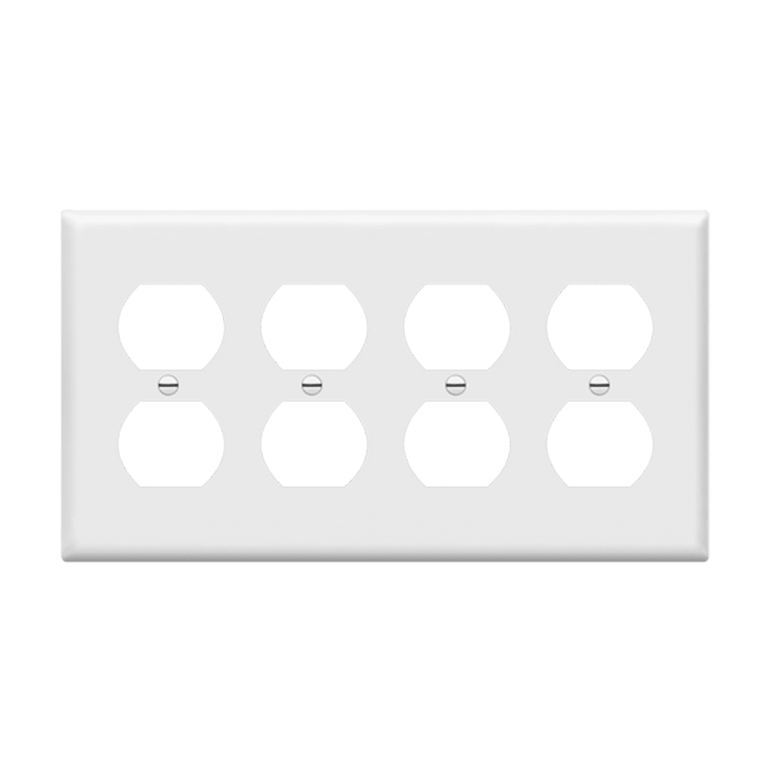 4-Gang Duplex Wall Plate | Standard Size | Residential Grade | Enerlites 8824