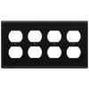 ENERLITES 8824M mid-size four-gang duplex receptacle wall plate