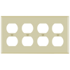 ENERLITES 8824M mid-size four-gang duplex receptacle wall plate