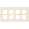 ENERLITES 8824M mid-size four-gang duplex receptacle wall plate