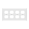 ENERLITES 8824M mid-size four-gang duplex receptacle wall plate