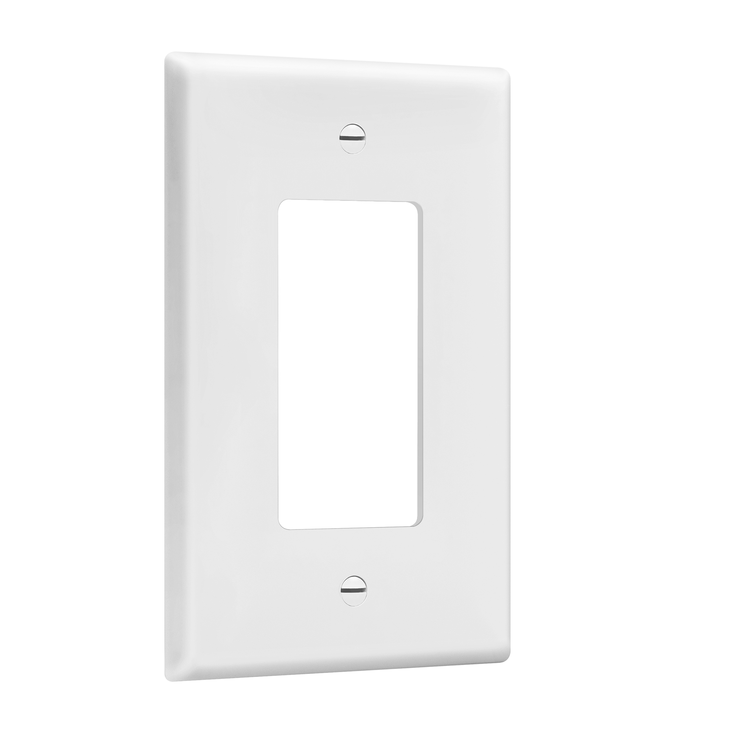 durable polycarbonate wall plate for GFCI outlet with clean modern design