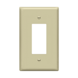 Smooth Finish Oversize Wall Plate Installed Over GFCI Outlet