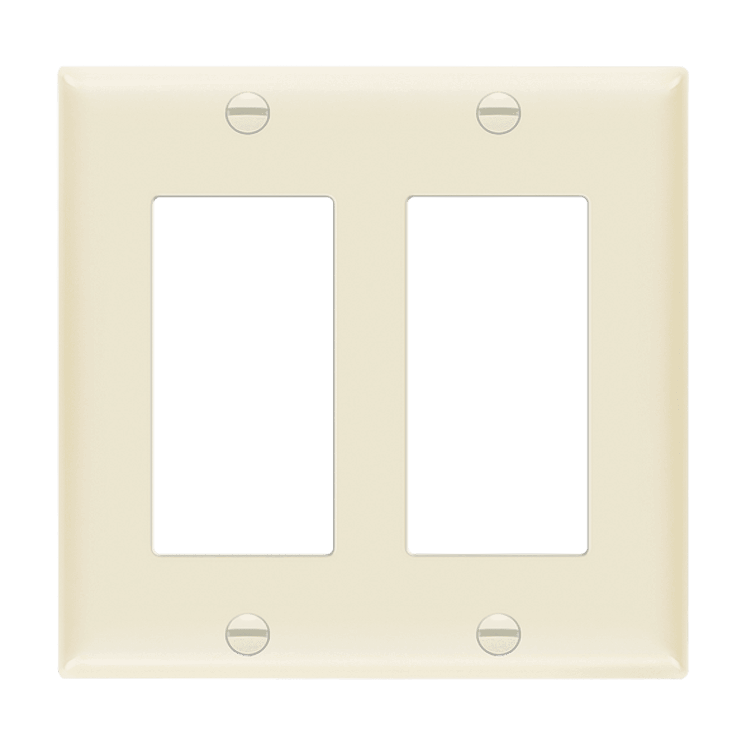 Enerlites 8832 2-gang thermoplastic wall plate for switches and outlets