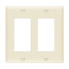 Enerlites 8832 2-gang thermoplastic wall plate for switches and outlets