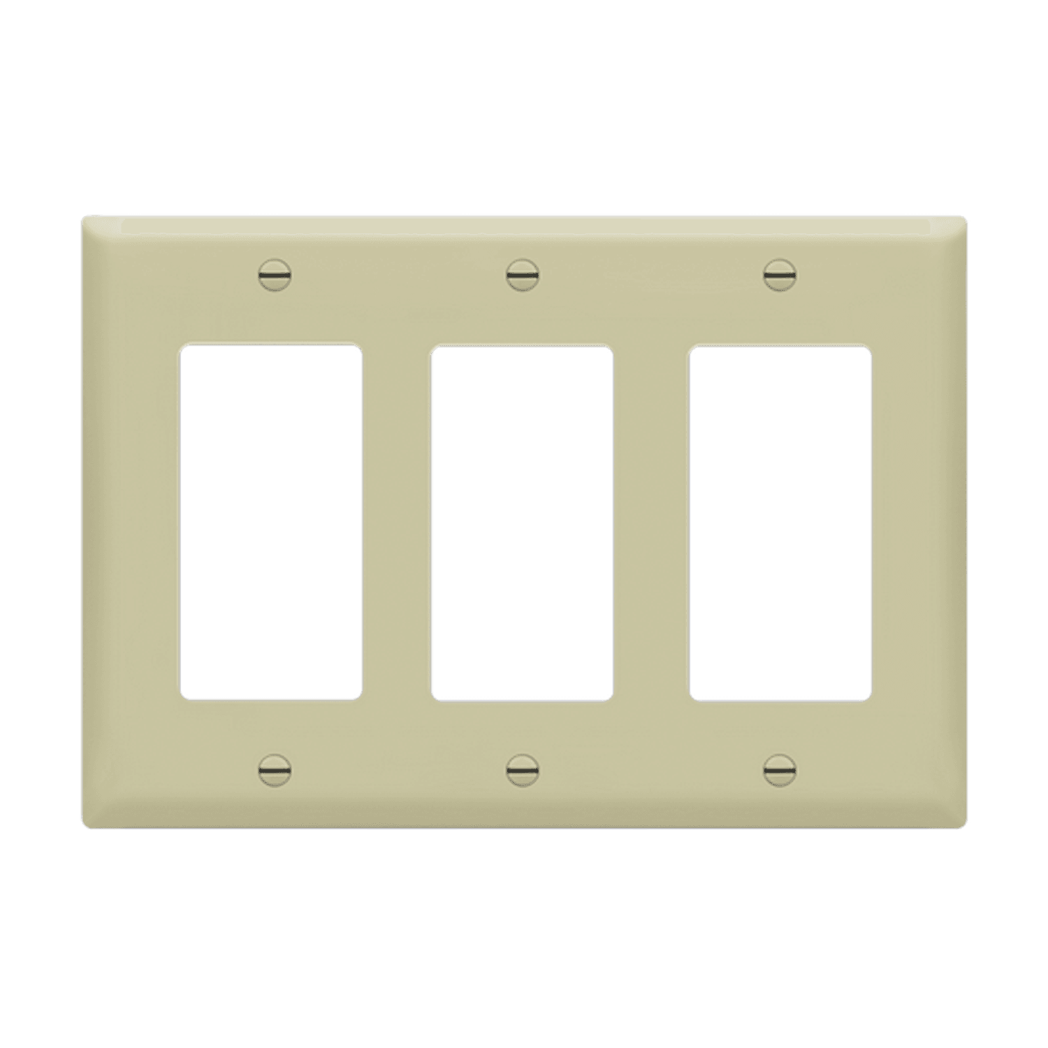 3-Gang Thermoplastic Wall Plate in White – Enerlites 8833