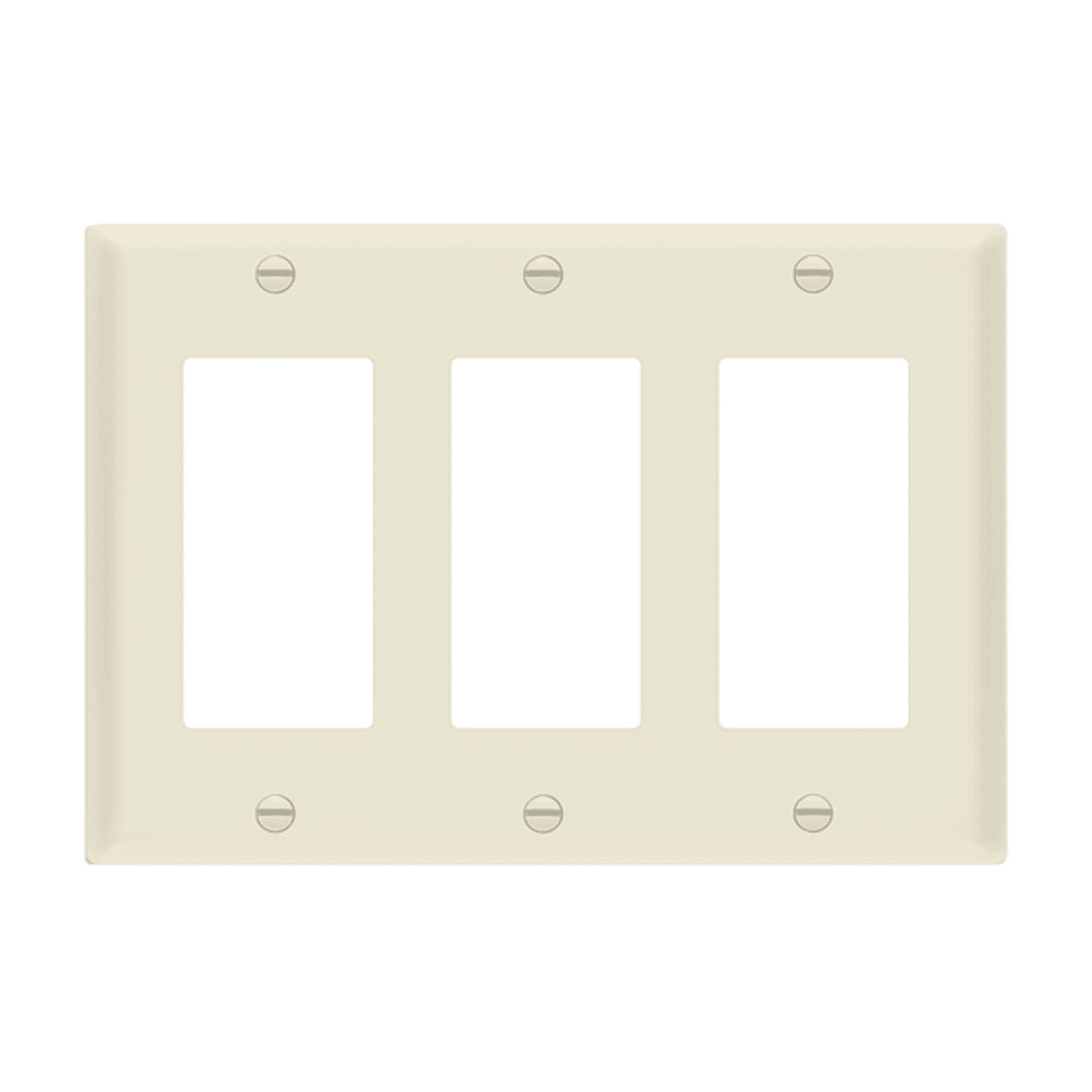 Enerlites 8833 Polycarbonate Wall Plate Installed Over Decorator Switches