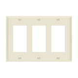 Enerlites 8833 Polycarbonate Wall Plate Installed Over Decorator Switches
