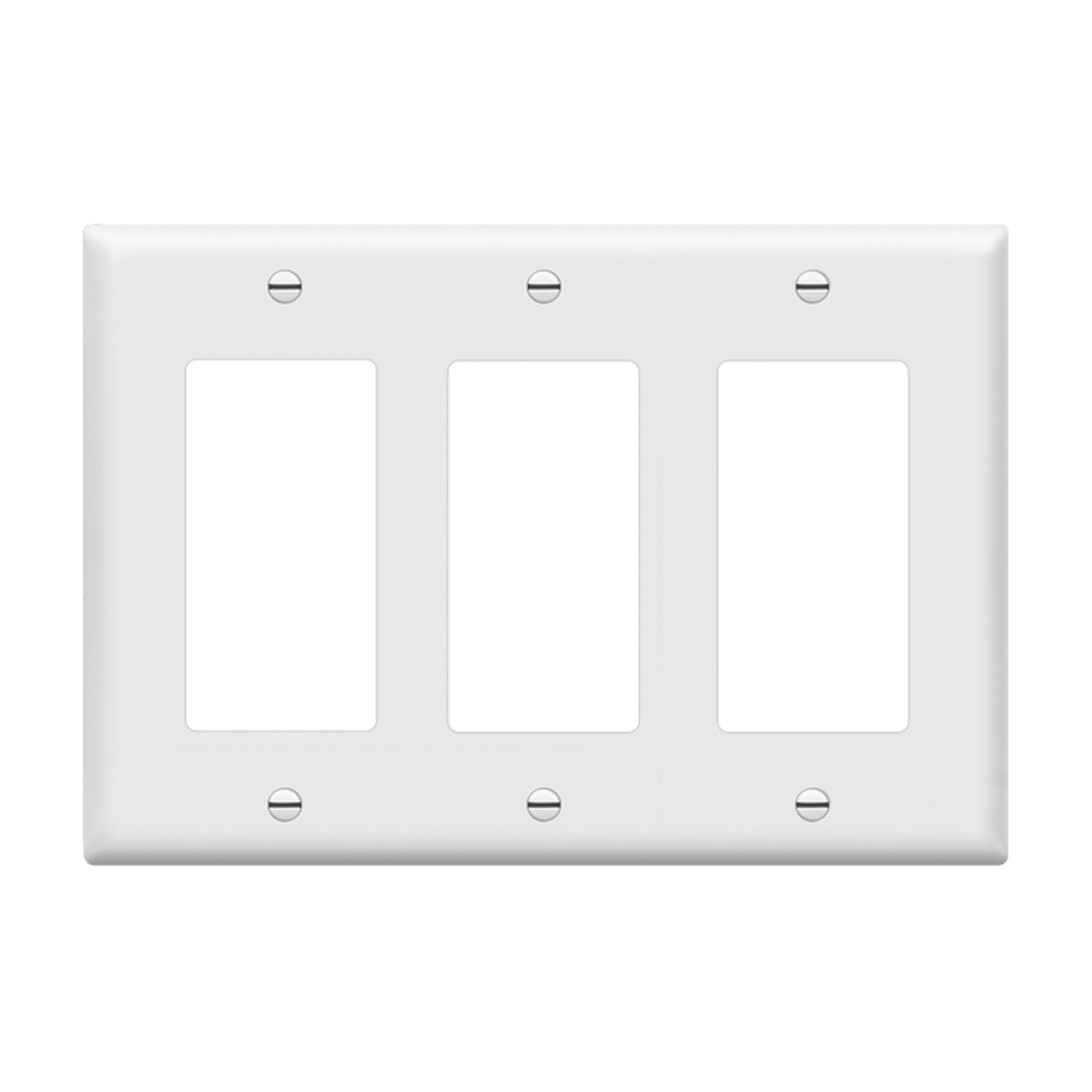 3-Gang Decorator Wall Plate | Standard Size | Residential Grade | Enerlites 8833