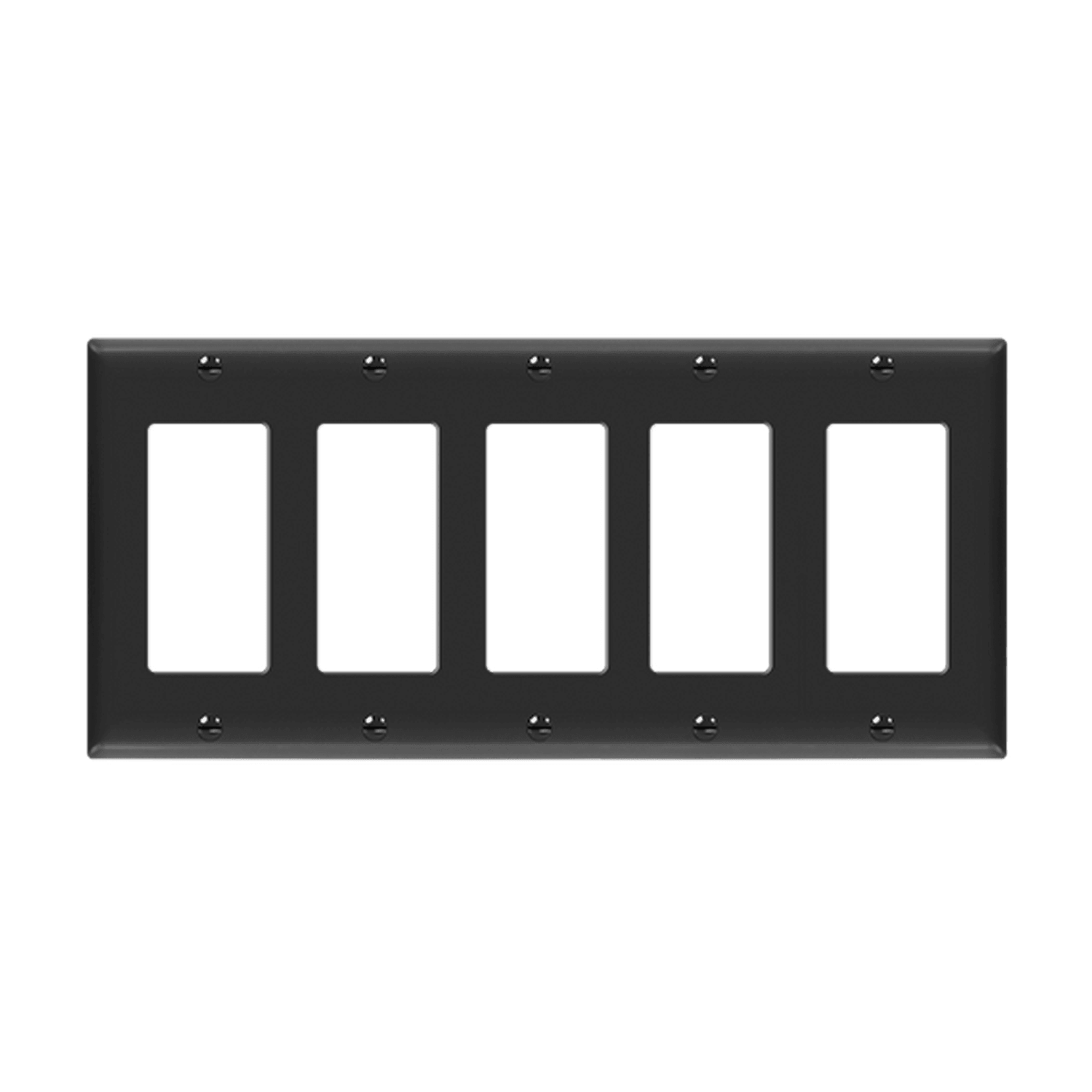 ENERLITES 8835 Decorator/GFCI five-gang thermoplastic wall plate