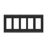 ENERLITES 8835 Decorator/GFCI five-gang thermoplastic wall plate
