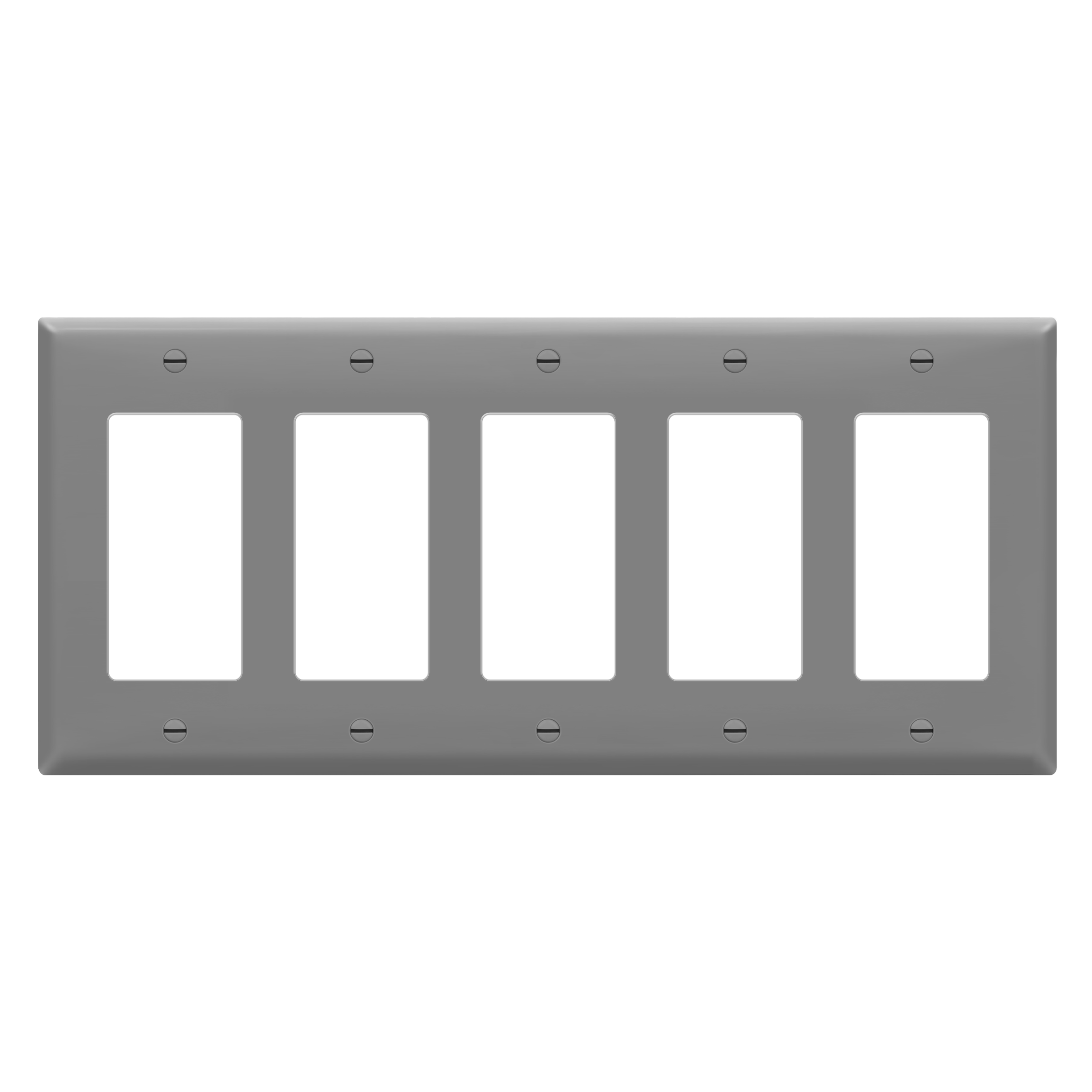 ENERLITES 8835 Decorator/GFCI five-gang thermoplastic wall plate