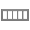 ENERLITES 8835 Decorator/GFCI five-gang thermoplastic wall plate