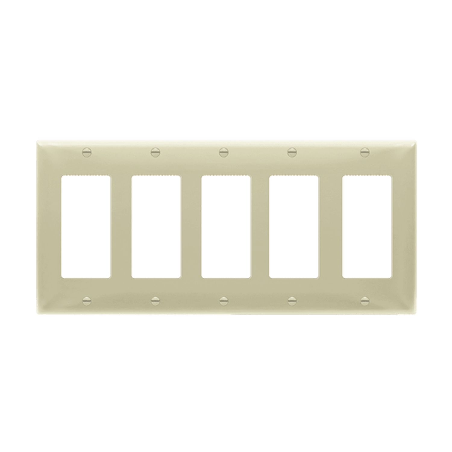 ENERLITES 8835 Decorator/GFCI five-gang thermoplastic wall plate